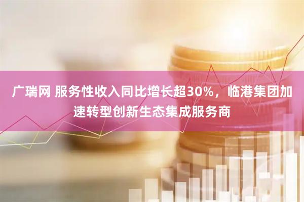 广瑞网 服务性收入同比增长超30%，临港集团加速转型创新生态集成服务商